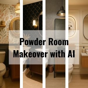 Powder Room Makeovers with AI